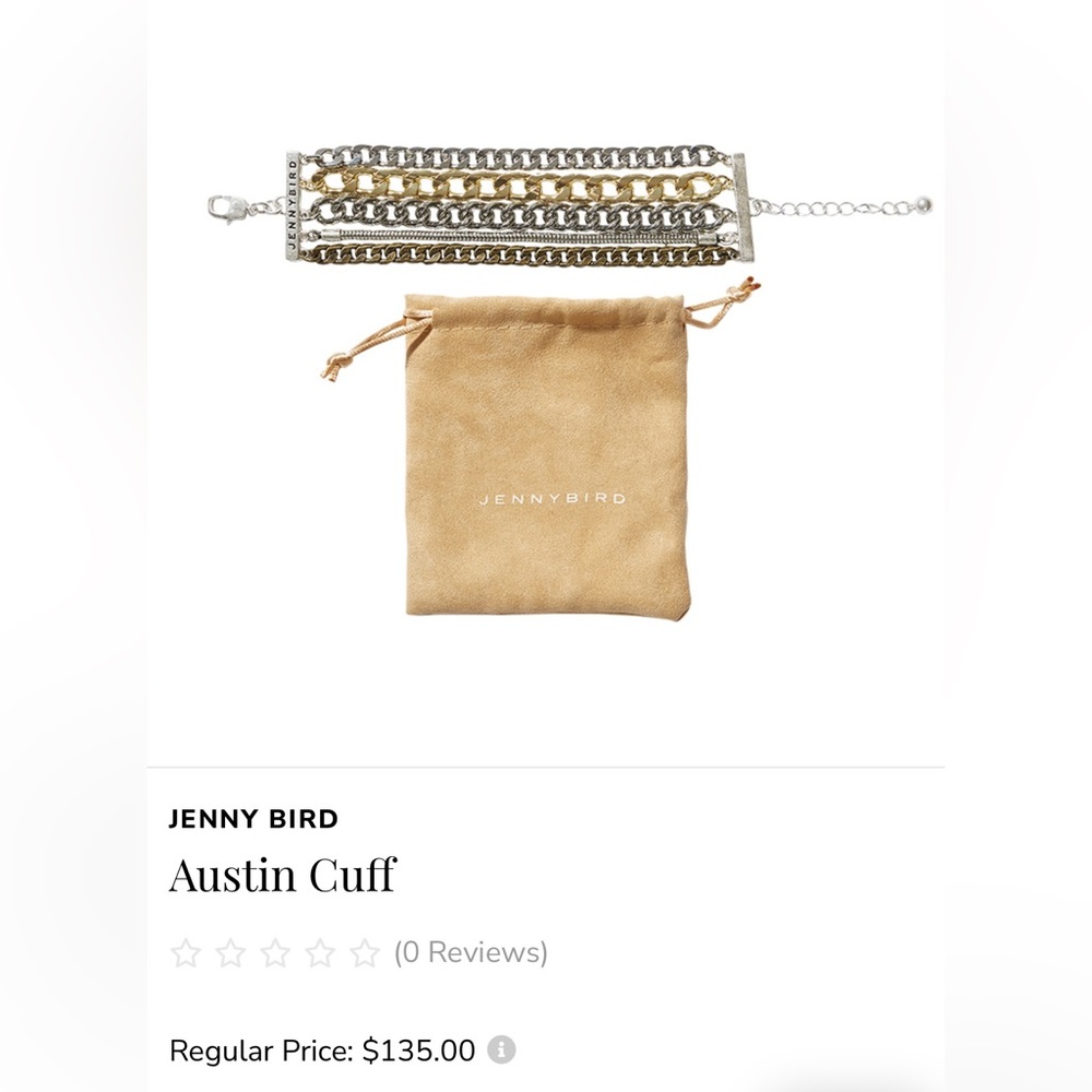 Jenny Bird Austin Cuff layered bracelet - multi tone
